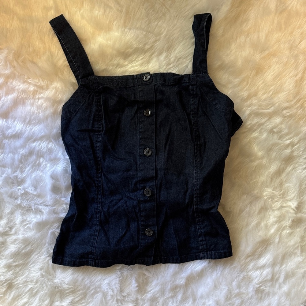 Mossimo Supply Co. Black Button-Up Blouse